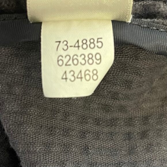 J Jill Women Dark Gray Corduroy Coat Jacket XL Field Cottagecore Whimsigoth Boho - Picture 11 of 11